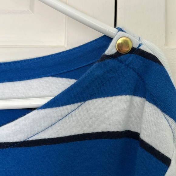 Croft & Barrow 2X Boatneck Blue Striped Shirt - Picture 4 of 8